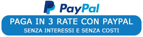 Paga in tre rate con PayPal a interessi Zero